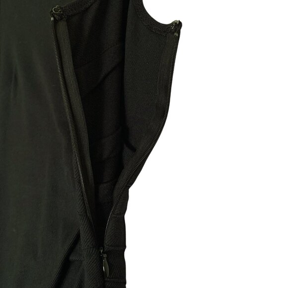 NWT Ann Taylor Black Sheath Dress Unique Neckline, Elegant Fit | Size 6 - Picture 7 of 12